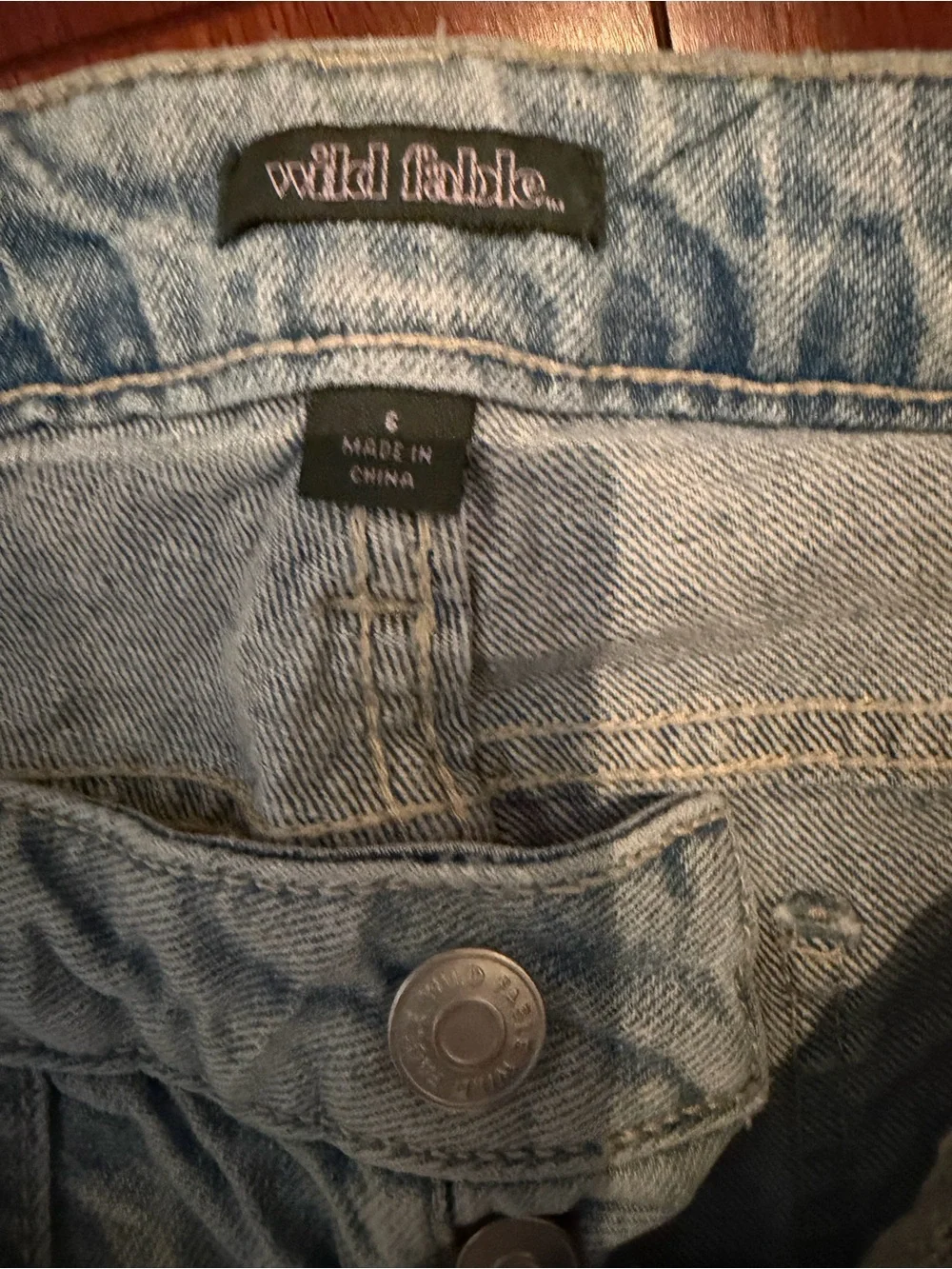 wild fable Light Blue mid rise Wide Leg Jeans